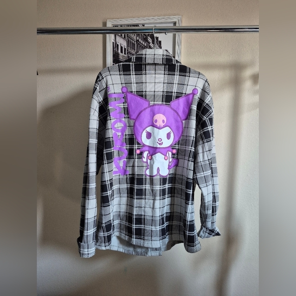 Kuromi By Sanrio Kids Shirt with Cartoon Patch - Picture 4 of 5